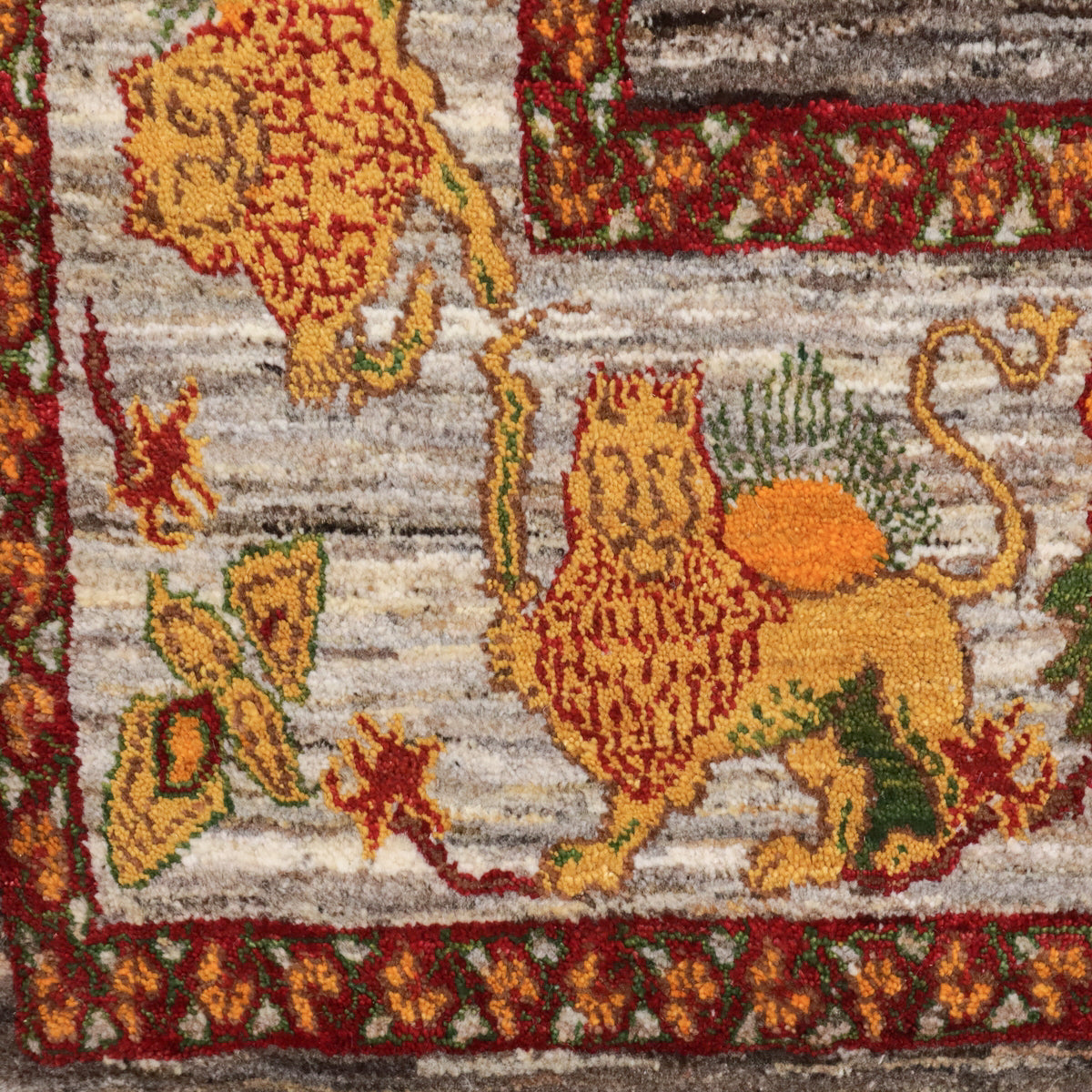 ギャッベ,ルリバフ,ラグ,203×154cm,手織り,ウール,ペルシャ絨毯