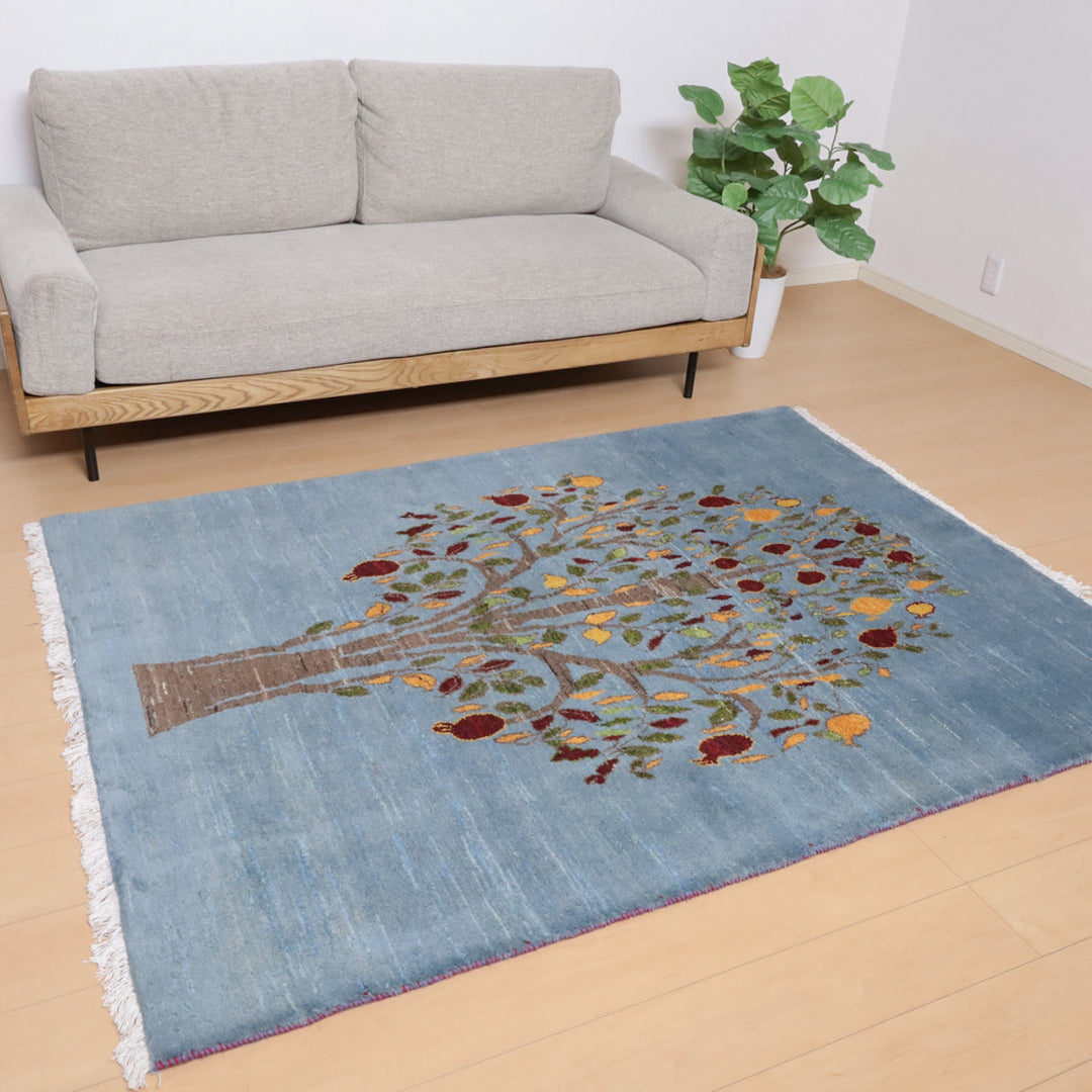 【セミオーダー受付中】  サイズ変更OK　カラー変更OK イラン　シラーズ産　ギャッベ 　（hl-12144）