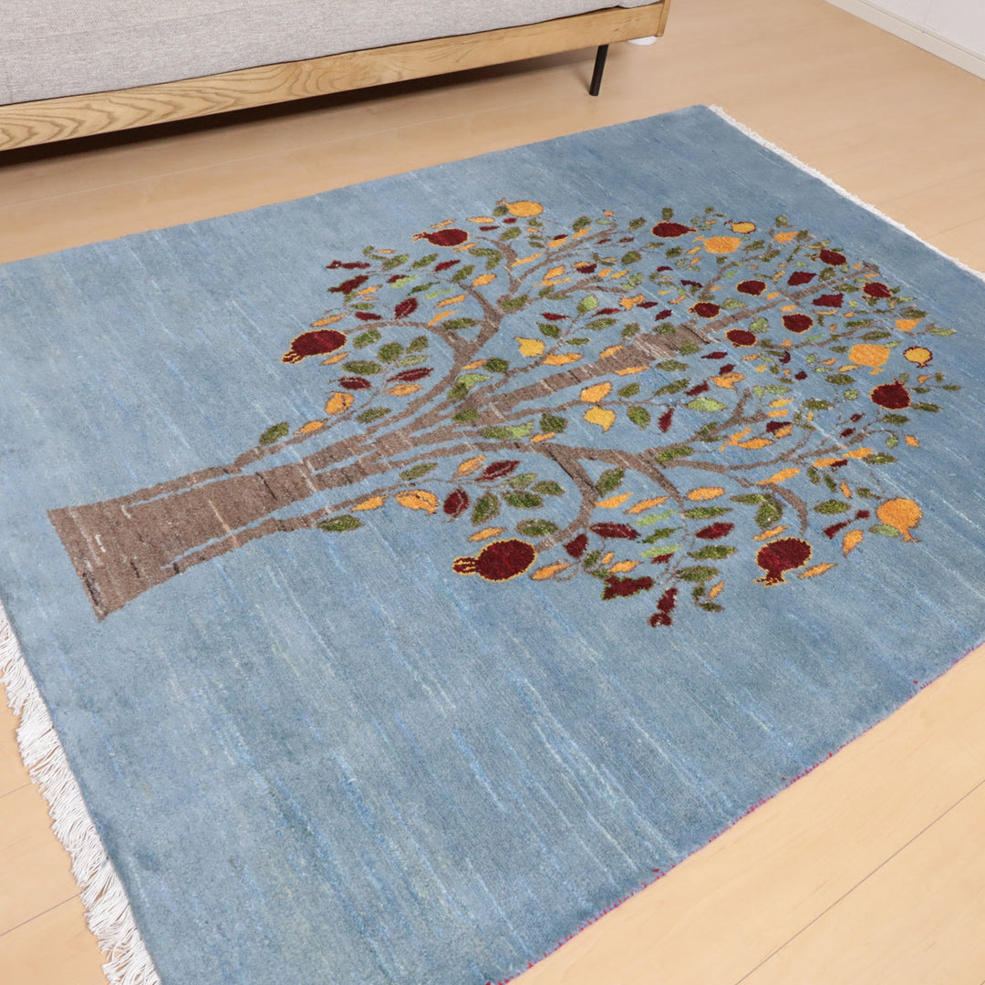 【セミオーダー受付中】  サイズ変更OK　カラー変更OK イラン　シラーズ産　ギャッベ 　（hl-12144）