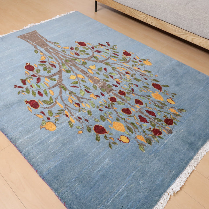 【セミオーダー受付中】  サイズ変更OK　カラー変更OK イラン　シラーズ産　ギャッベ 　（hl-12144）