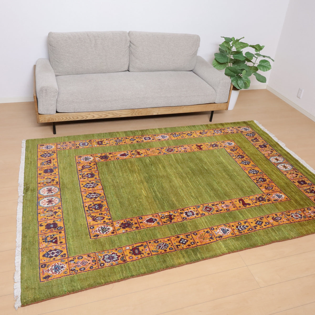 235×165cm　ギャッベ　ペルシャ絨毯　手織り 235×165cmギャッベペルシャ絨毯手織り