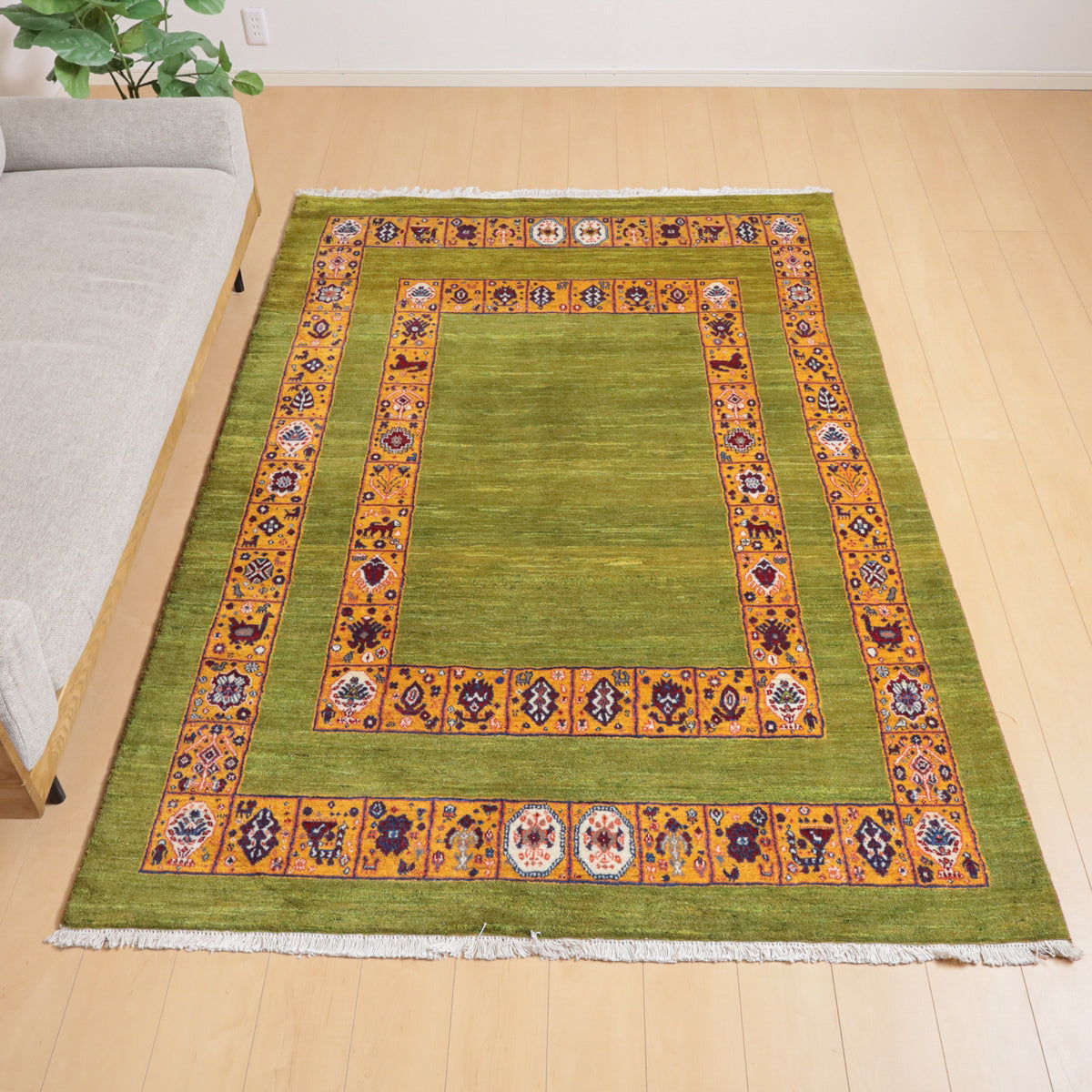 235×165cmギャッベペルシャ絨毯手織り