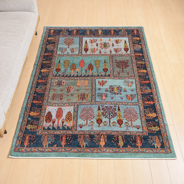 【セミオーダー受付中】  サイズ変更OK　カラー変更OK イラン　シラーズ産　ギャッベ 　（hl-12161）