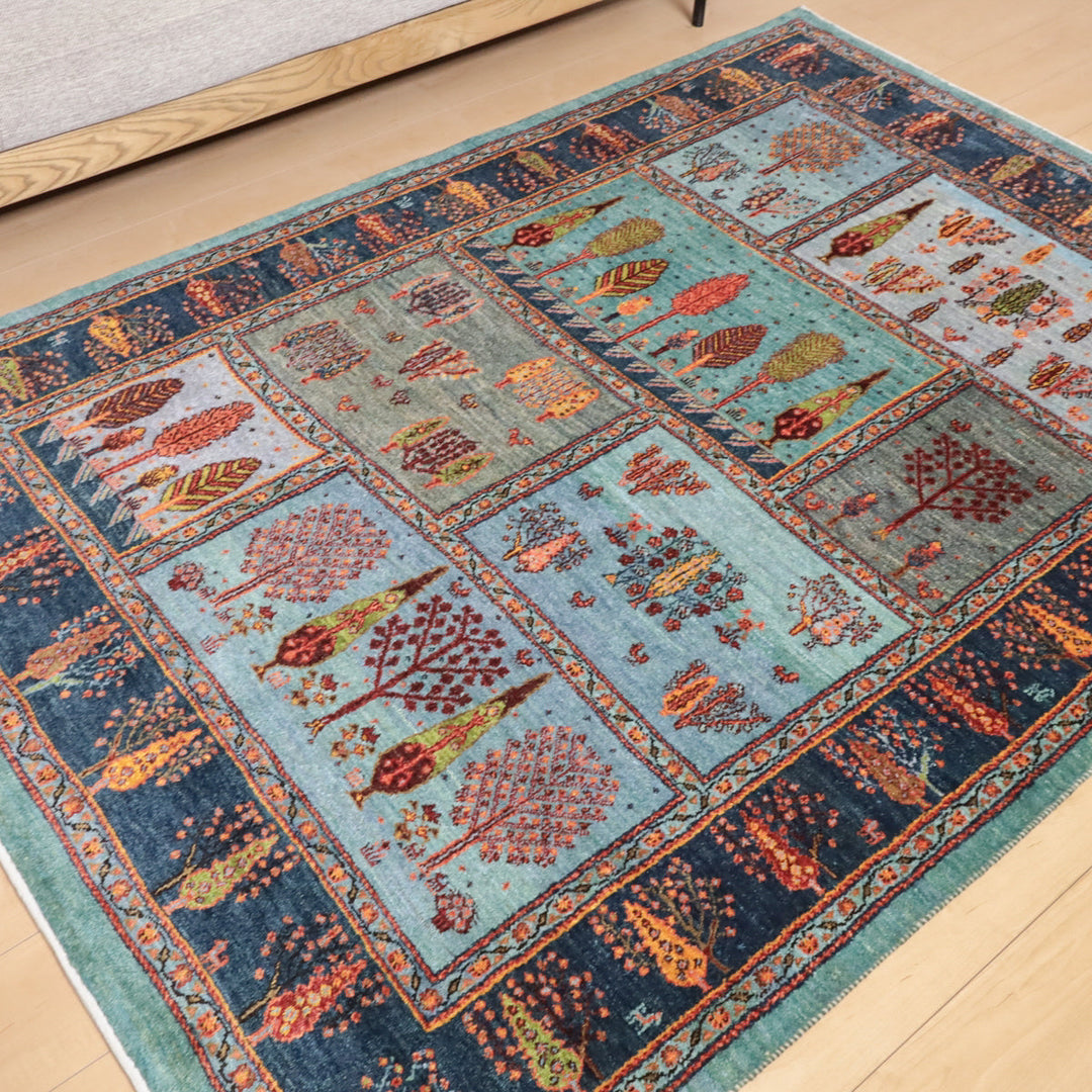 【セミオーダー受付中】  サイズ変更OK　カラー変更OK イラン　シラーズ産　ギャッベ 　（hl-12161）