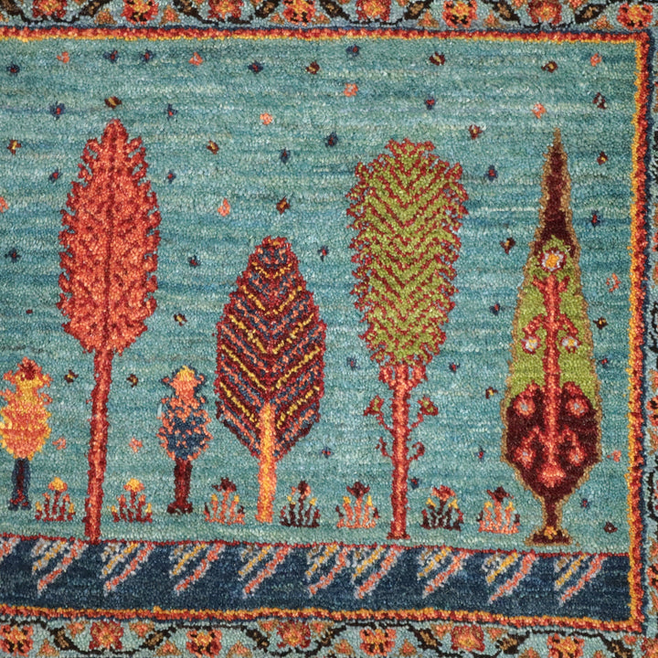 【セミオーダー受付中】  サイズ変更OK　カラー変更OK イラン　シラーズ産　ギャッベ 　（hl-12161）