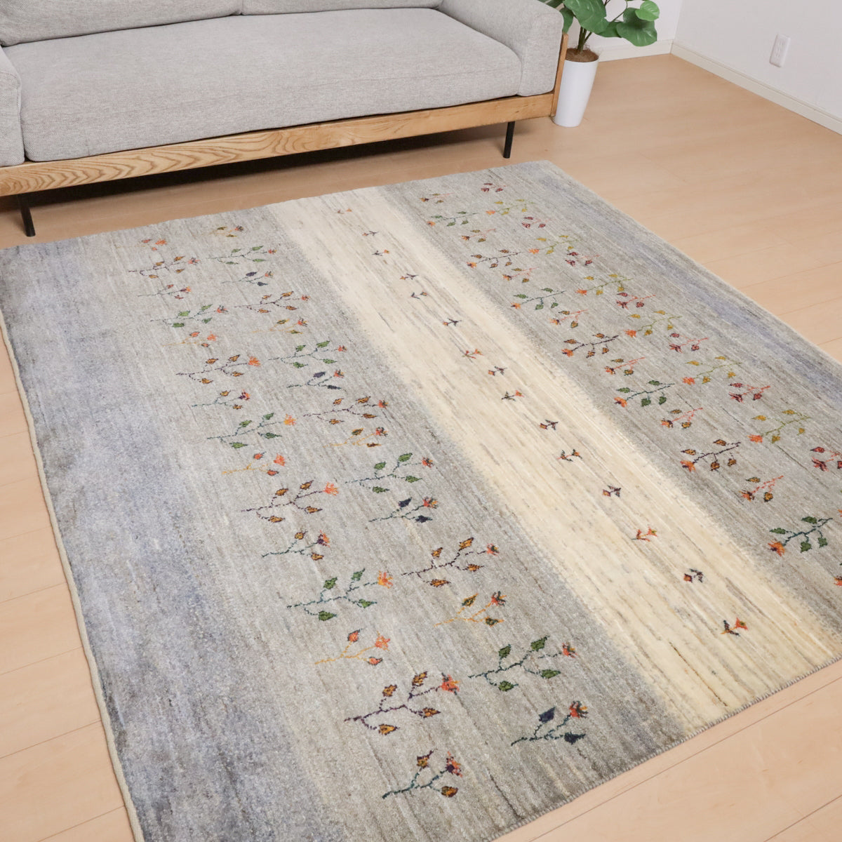 プレミアムギャッベ,アマレ,ラグ,188×199cm,手織り,ウール,ペルシャ