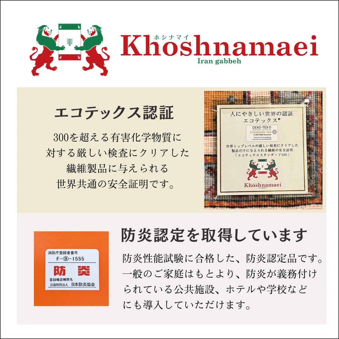 【セミオーダー受付中】  サイズ変更OK　カラー変更OK イラン　シラーズ産　ギャッベ 　（hl-12226）