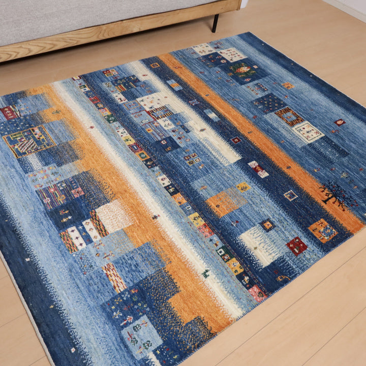 【セミオーダー受付中】  サイズ変更OK　カラー変更OK イラン　シラーズ産　ギャッベ 　（hl-12226）