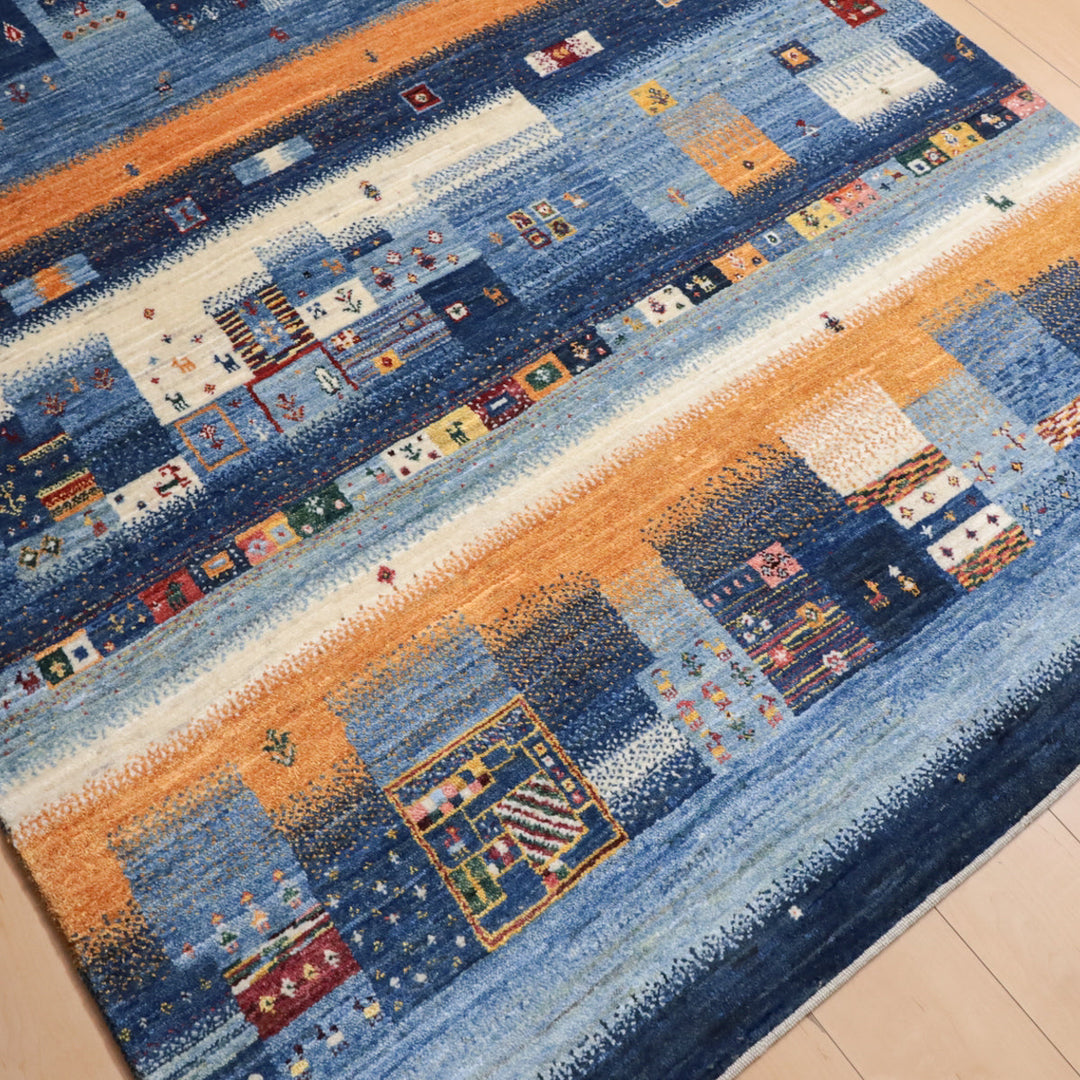 【セミオーダー受付中】  サイズ変更OK　カラー変更OK イラン　シラーズ産　ギャッベ 　（hl-12226）