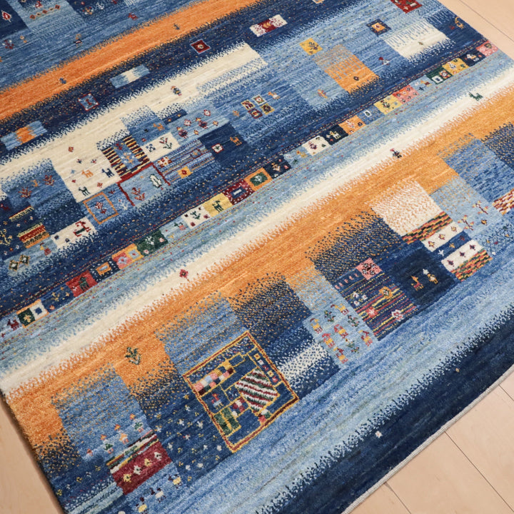 【セミオーダー受付中】  サイズ変更OK　カラー変更OK イラン　シラーズ産　ギャッベ 　（hl-12226）