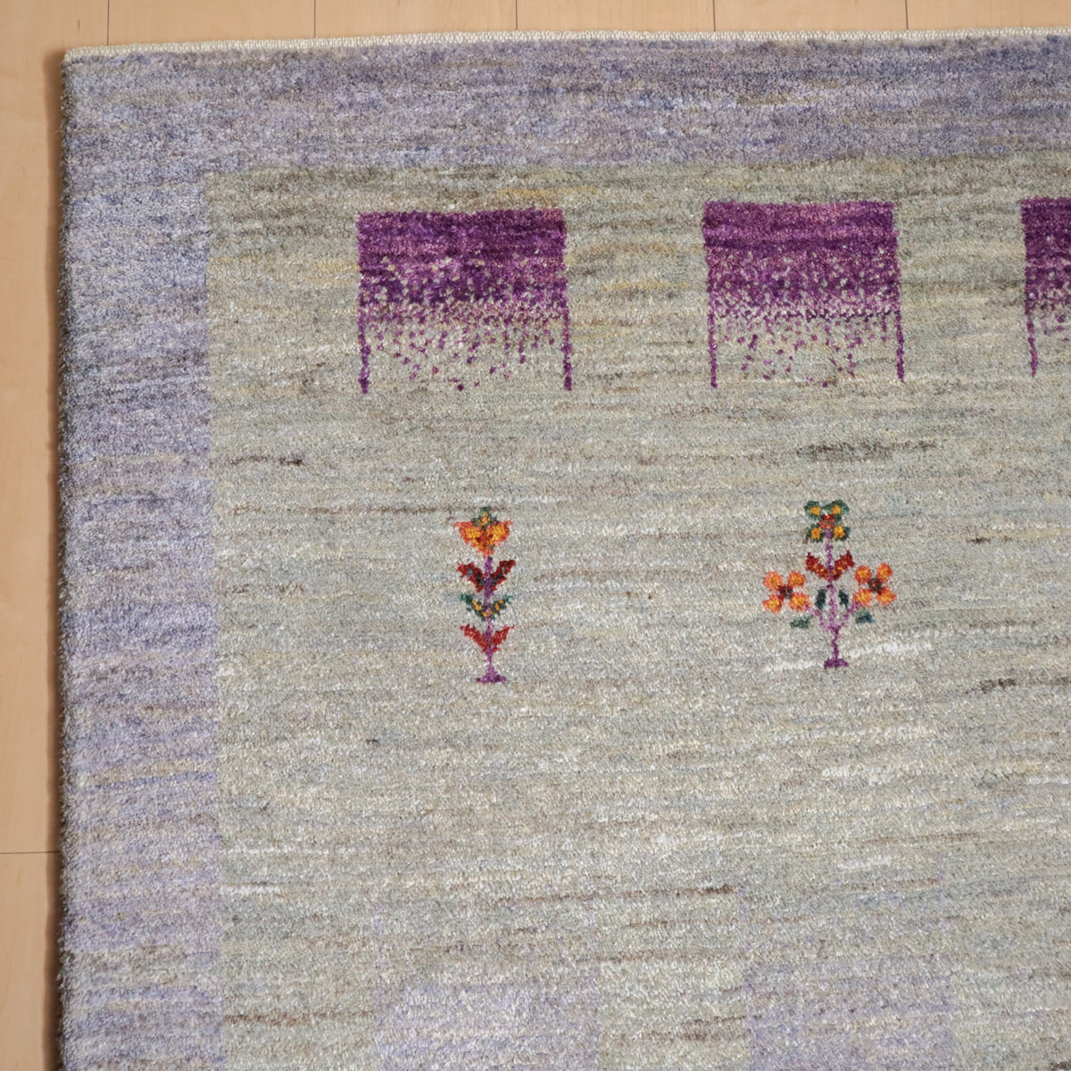 プレミアムギャッベ,アマレ,ラグ,199×159cm,手織り,ウール,ペルシャ