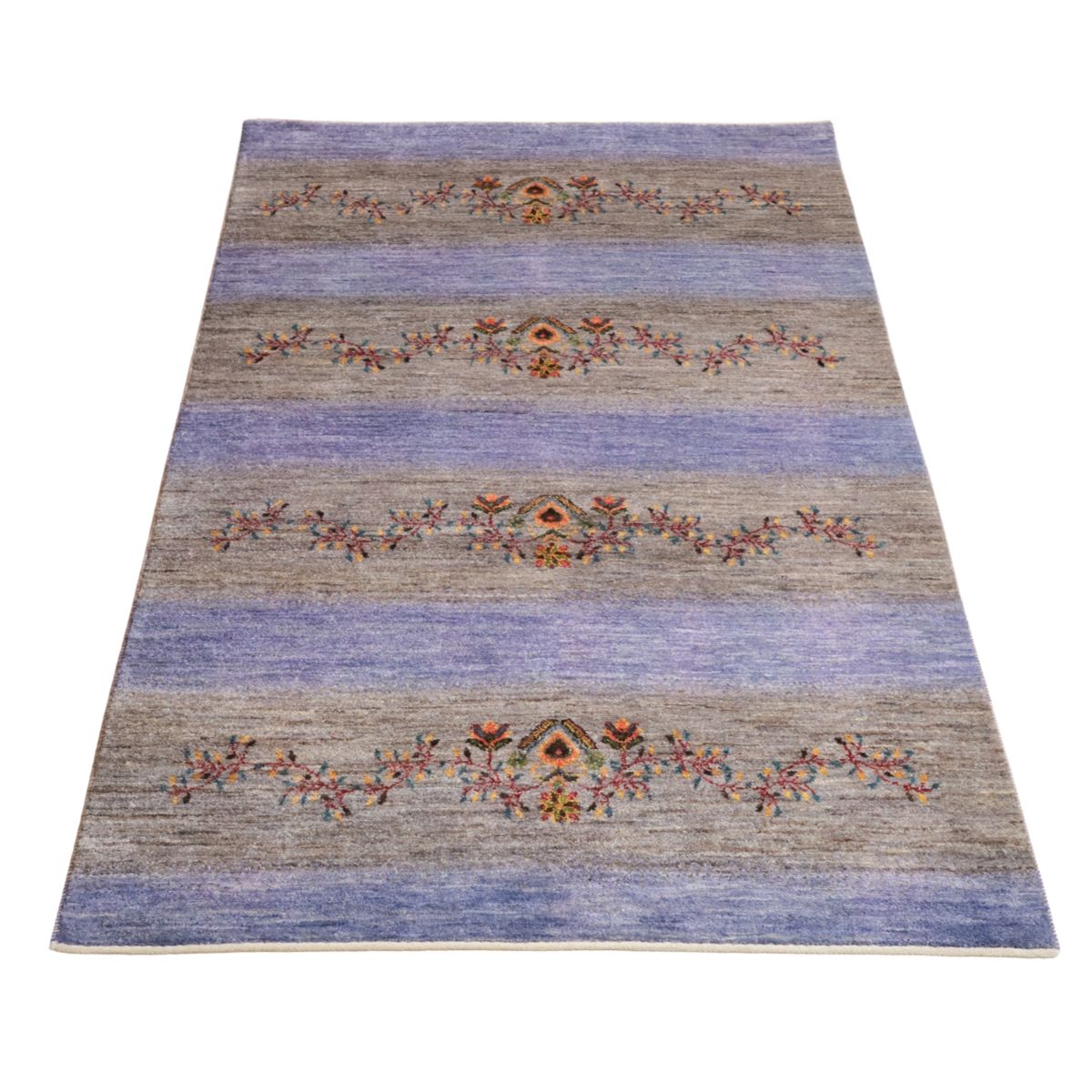 プレミアムギャッベ,ルリバフ,ラグ,207×139cm,手織り,ウール