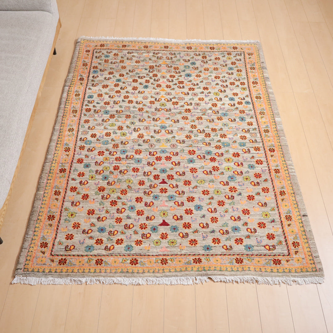 【セミオーダー受付中】  サイズ変更OK　カラー変更OK イラン　シラーズ産　ギャッベ 　（hl-12315）