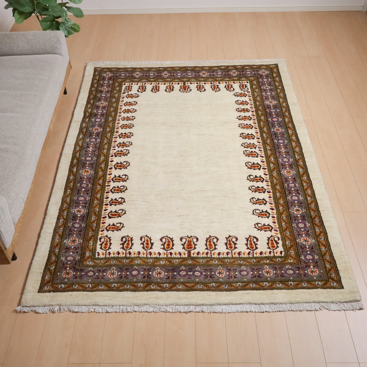 新品　イラン　ギャッベ　ウール　ペルシャ絨毯　ルリバフ 新品 イラン ギャッベ ウール ペルシャ絨毯 ルリバフ 【公式通販】