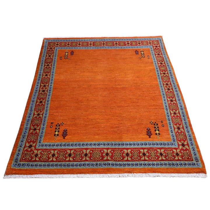 【セミオーダー受付中】  サイズ変更OK　カラー変更OK イラン　シラーズ産　ギャッベ 　（hl-12395）