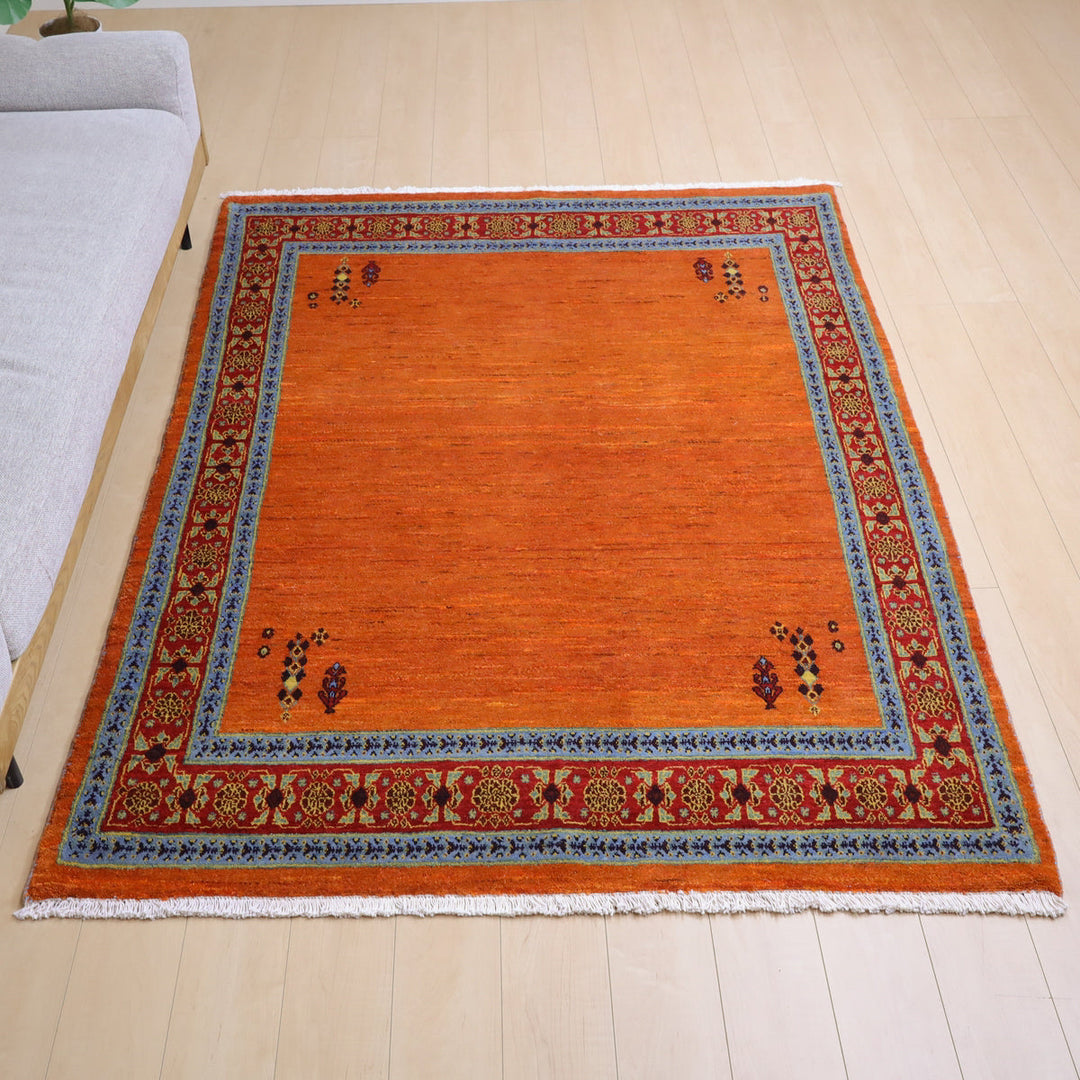 【セミオーダー受付中】  サイズ変更OK　カラー変更OK イラン　シラーズ産　ギャッベ 　（hl-12395）