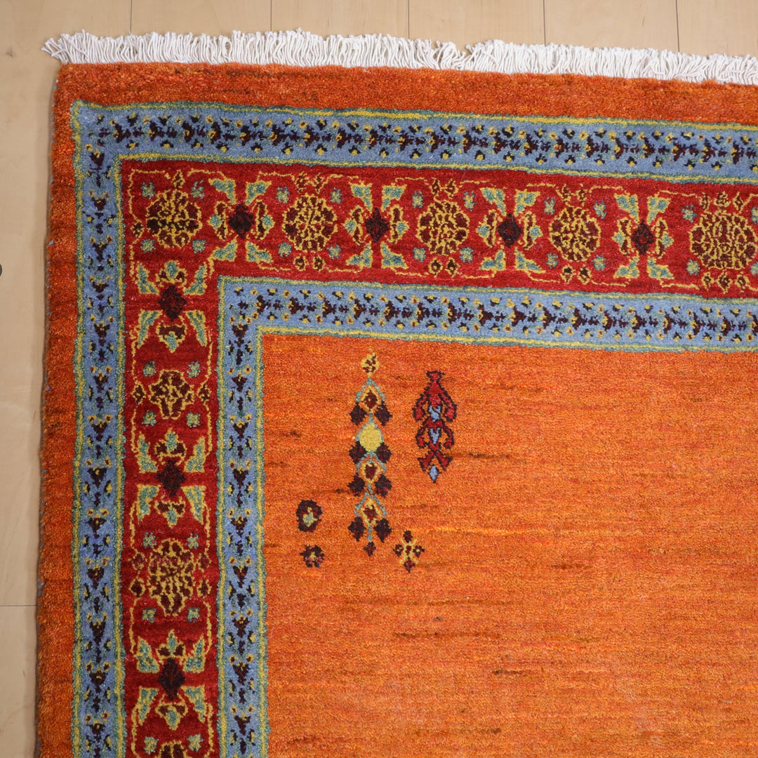 【セミオーダー受付中】  サイズ変更OK　カラー変更OK イラン　シラーズ産　ギャッベ 　（hl-12395）