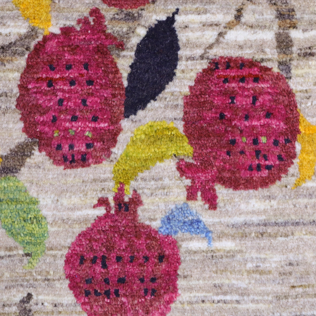 ギャッベ,ルリバフ,ラグ,201×150cm,手織り,ウール,ペルシャ絨毯,花瓶と