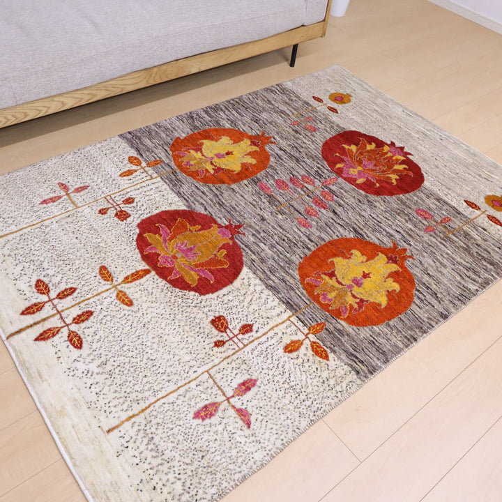 【セミオーダー受付中】  サイズ変更OK　カラー変更OK イラン　シラーズ産　ギャッベ 　（hl-12404）