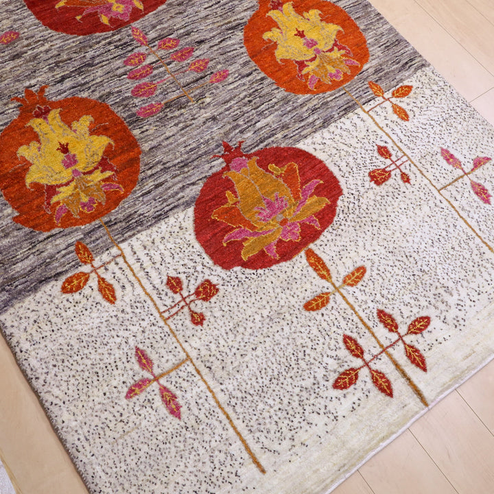 【セミオーダー受付中】  サイズ変更OK　カラー変更OK イラン　シラーズ産　ギャッベ 　（hl-12404）