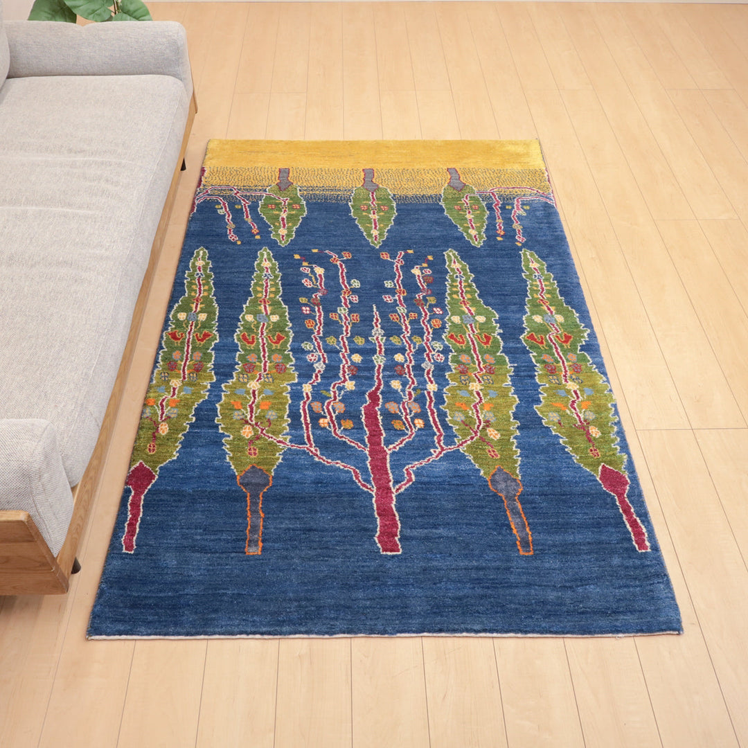 【セミオーダー受付中】  サイズ変更OK　カラー変更OK イラン　シラーズ産　ギャッベ 　（hl-12414）