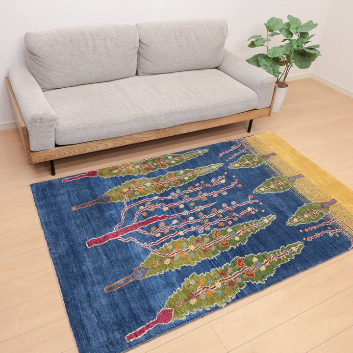 【セミオーダー受付中】  サイズ変更OK　カラー変更OK イラン　シラーズ産　ギャッベ 　（hl-12414）