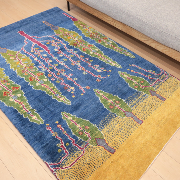 【セミオーダー受付中】  サイズ変更OK　カラー変更OK イラン　シラーズ産　ギャッベ 　（hl-12414）