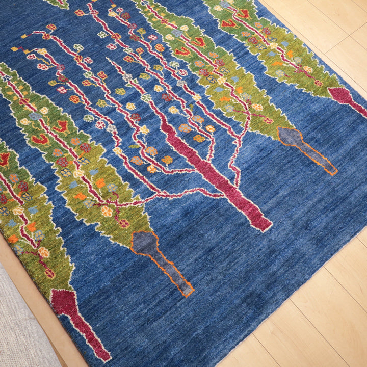 【セミオーダー受付中】  サイズ変更OK　カラー変更OK イラン　シラーズ産　ギャッベ 　（hl-12414）