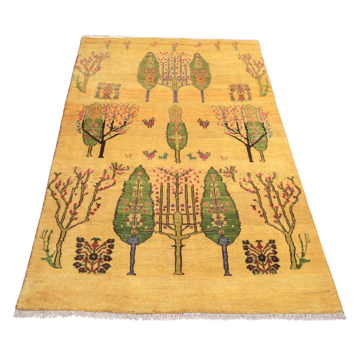 ペルシャ 手織り 絨毯 ( Tree of life ) 生命の木ギャッベ特集（Tree of Life）｜願いを紡ぐ手織りラグ