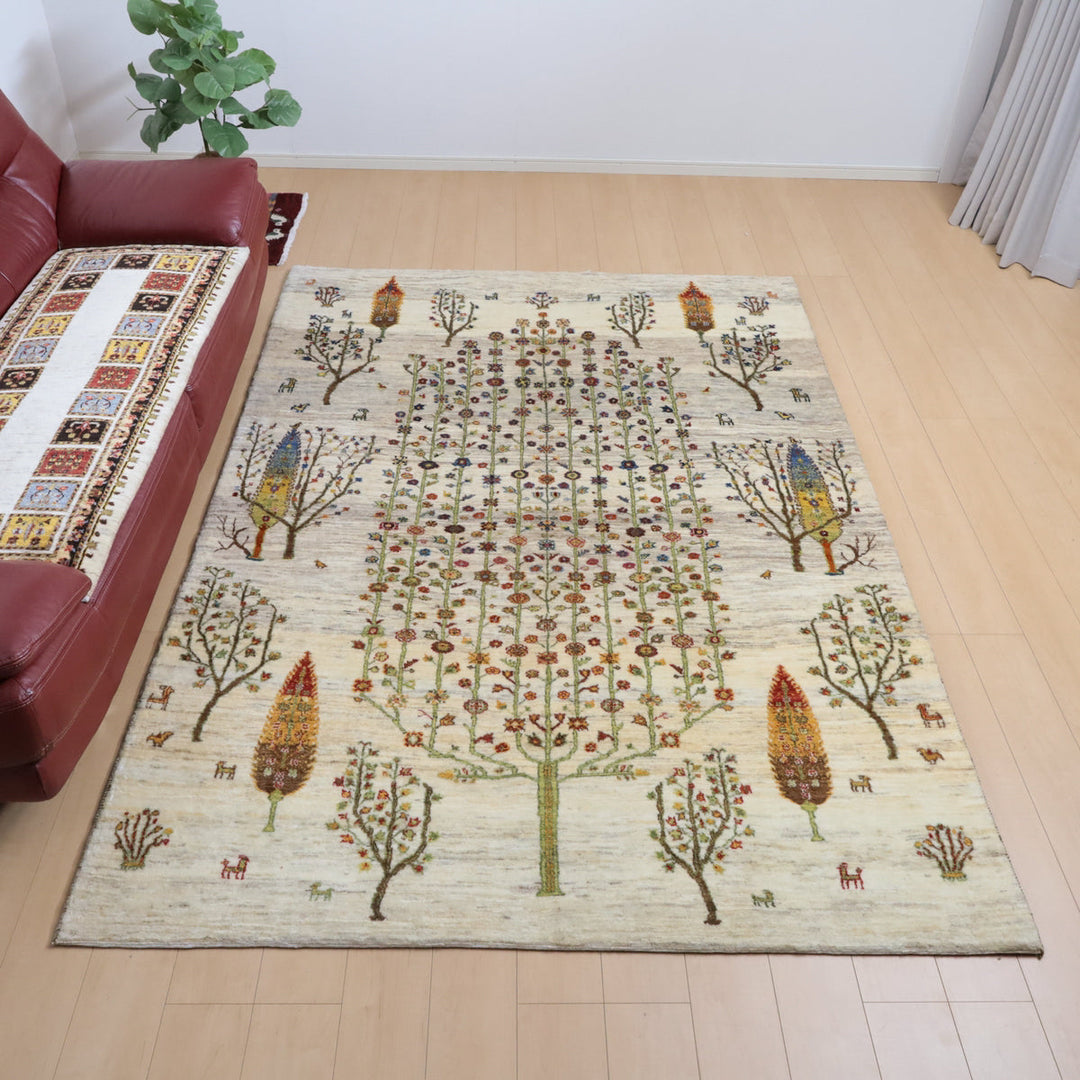 【セミオーダー受付中】  サイズ変更OK　カラー変更OK イラン　シラーズ産　ギャッベ 　（hl-12426）