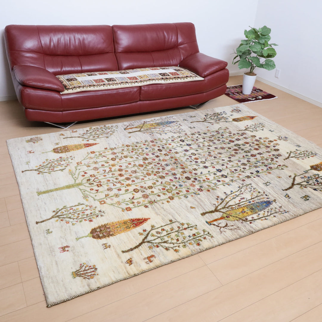 【セミオーダー受付中】  サイズ変更OK　カラー変更OK イラン　シラーズ産　ギャッベ 　（hl-12426）