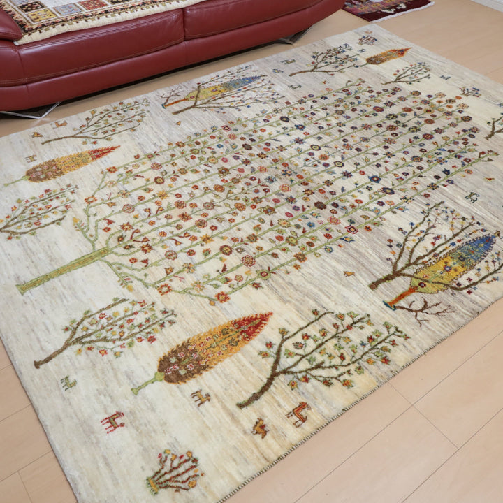 【セミオーダー受付中】  サイズ変更OK　カラー変更OK イラン　シラーズ産　ギャッベ 　（hl-12426）