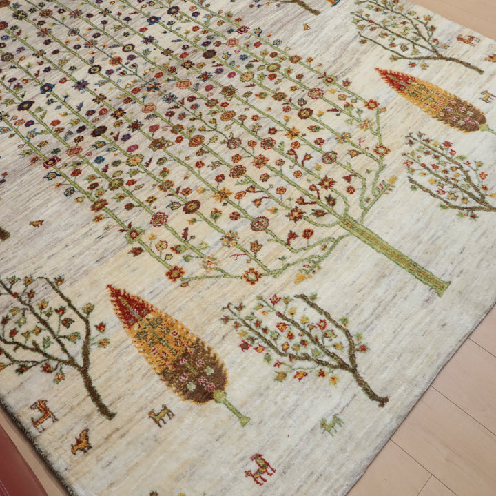 【セミオーダー受付中】  サイズ変更OK　カラー変更OK イラン　シラーズ産　ギャッベ 　（hl-12426）