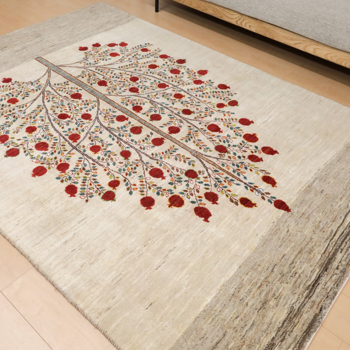 【セミオーダー受付中】  サイズ変更OK　カラー変更OK イラン　シラーズ産　ギャッベ 　（hl-12452）