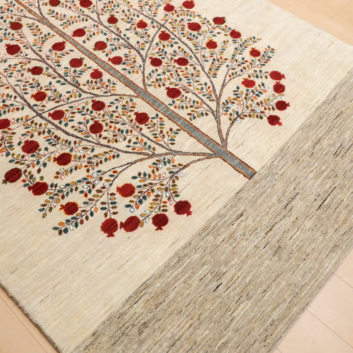 【セミオーダー受付中】  サイズ変更OK　カラー変更OK イラン　シラーズ産　ギャッベ 　（hl-12452）