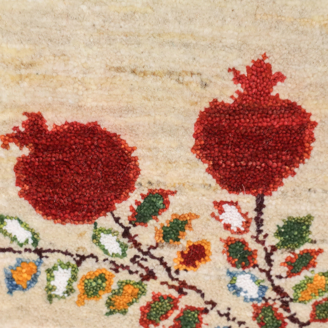 【セミオーダー受付中】  サイズ変更OK　カラー変更OK イラン　シラーズ産　ギャッベ 　（hl-12452）