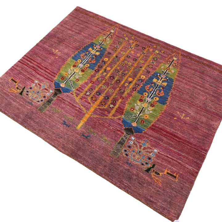 ギャッベ（ギャベ）ルリバフ　113×144cm（HL-12933）