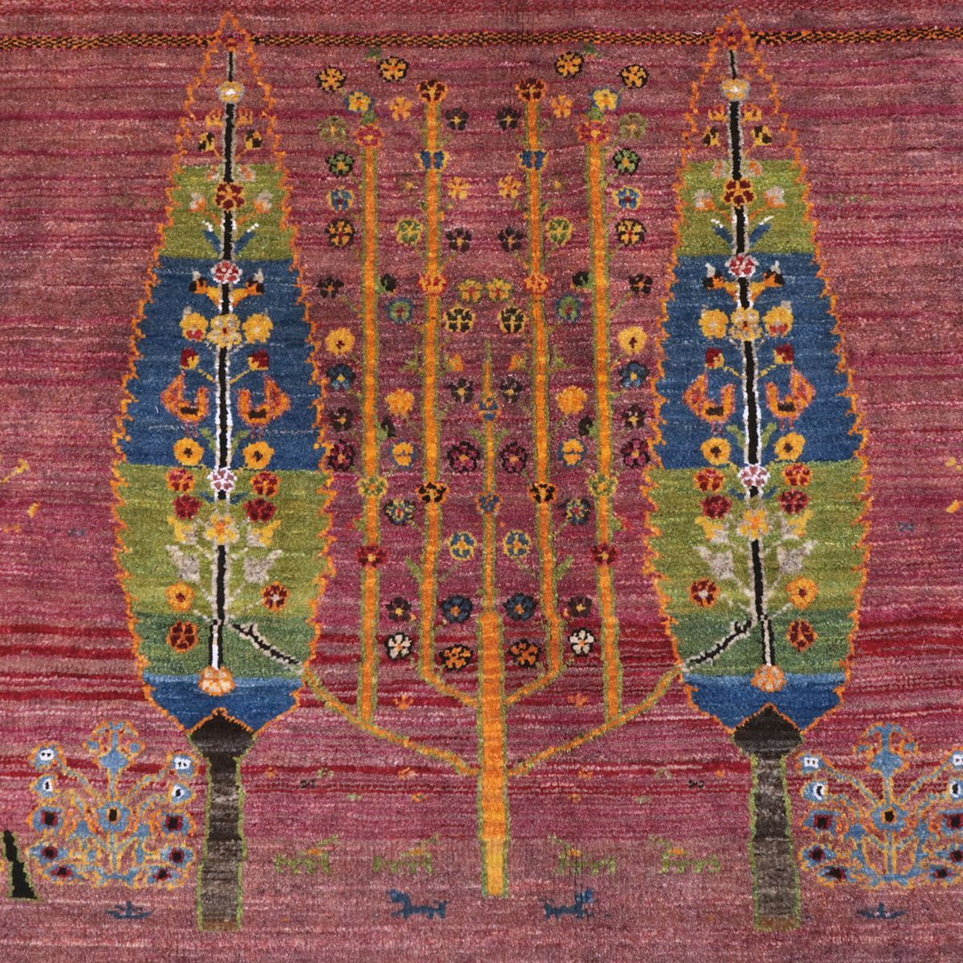 ギャッベ（ギャベ）ルリバフ　113×144cm（HL-12933）