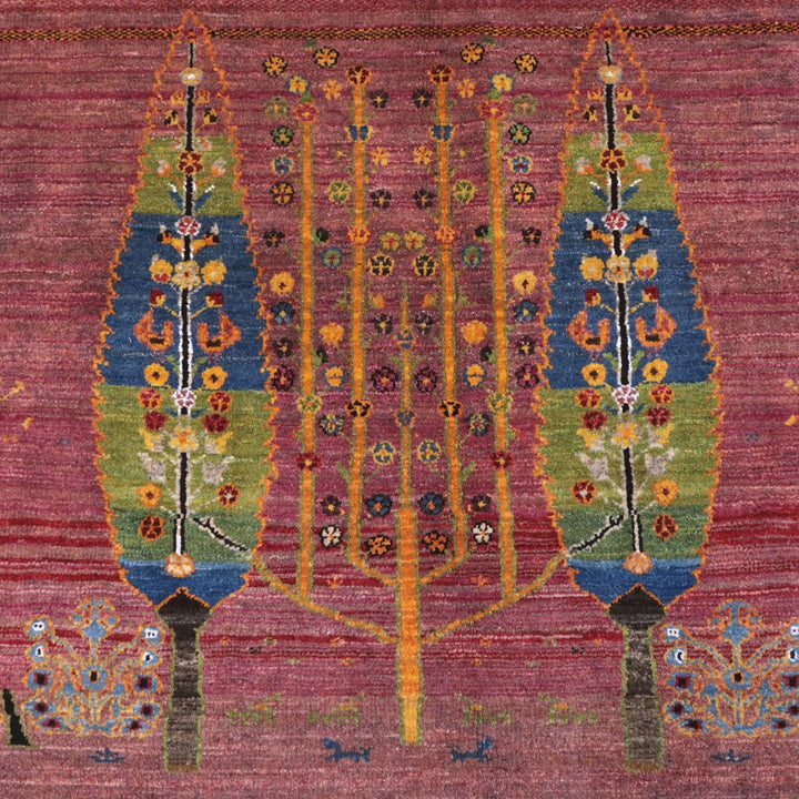 ギャッベ（ギャベ）ルリバフ　113×144cm（HL-12933）