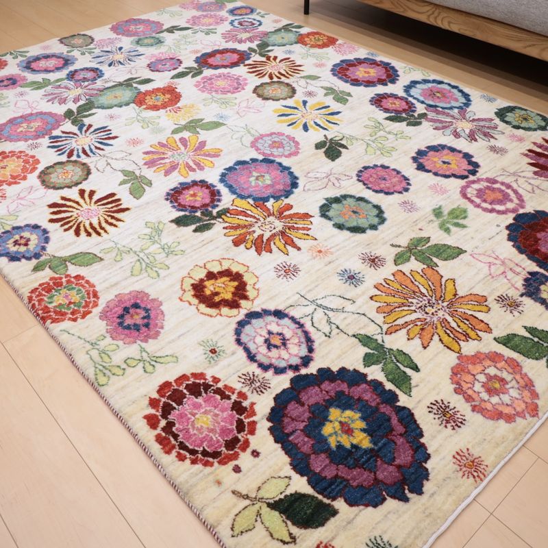 ギャッベ（ギャベ）ルリバフ　244×170cm（HL-13033）