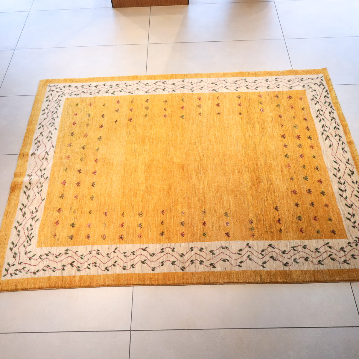 ペルシャギャッベのモダンアート 織物 大判177*115cmの新品 ギャッベ (ルリバフ) 237×177cm（HL-13175） – ギャッベ＆ペルシャ絨毯