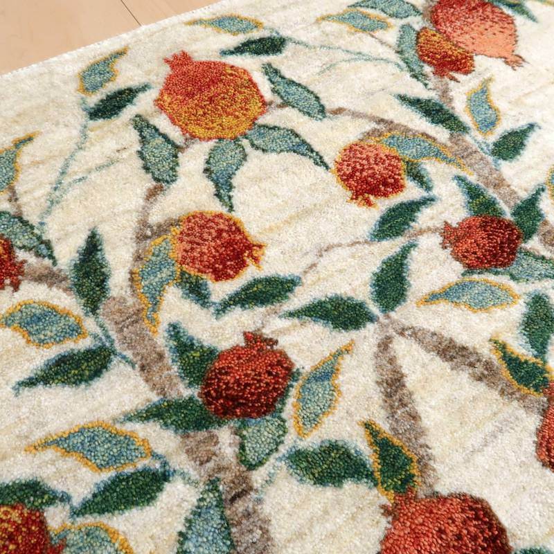 【セミオーダー受付中】  サイズ変更OK　カラー変更OK イラン　シラーズ産　ギャッベ 　（hl-160761）