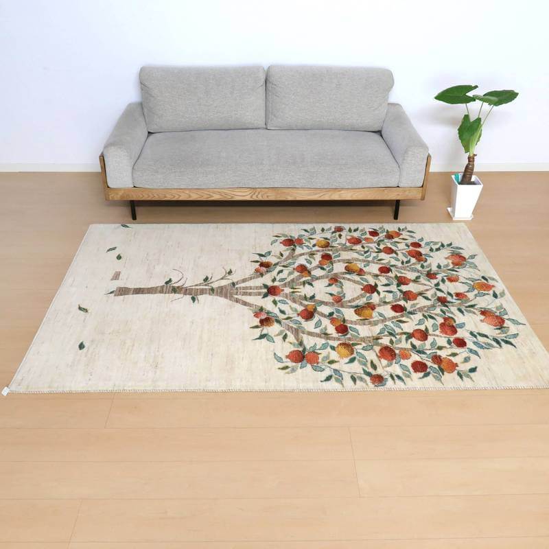 【セミオーダー受付中】  サイズ変更OK　カラー変更OK イラン　シラーズ産　ギャッベ 　（hl-160761）