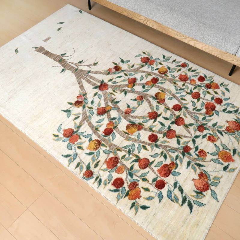 【セミオーダー受付中】  サイズ変更OK　カラー変更OK イラン　シラーズ産　ギャッベ 　（hl-160761）