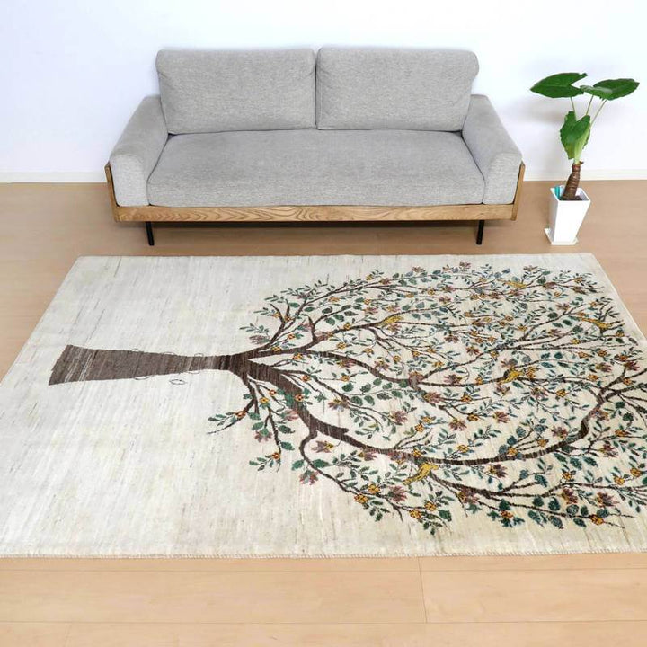 【セミオーダー受付中】  サイズ変更OK　カラー変更OK イラン　シラーズ産　ギャッベ 　（hl-20355）