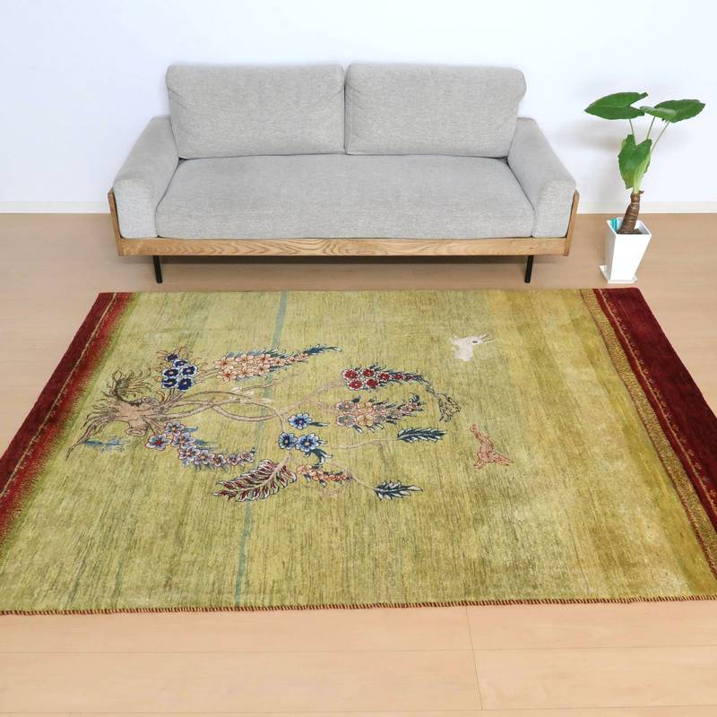 プレミアムギャッベ／カシュクリ　233×162cm（HL-20464）
