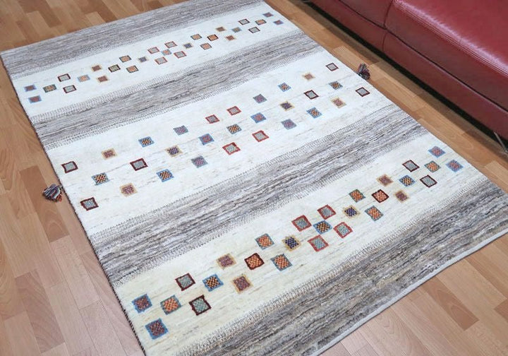 【セミオーダー受付中】  サイズ変更OK　カラー変更OK イラン　シラーズ産　ギャッベ 　（hl-22222）