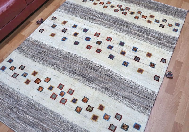 【セミオーダー受付中】  サイズ変更OK　カラー変更OK イラン　シラーズ産　ギャッベ 　（hl-22222）