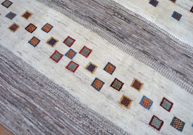 【セミオーダー受付中】  サイズ変更OK　カラー変更OK イラン　シラーズ産　ギャッベ 　（hl-22222）