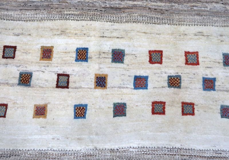 【セミオーダー受付中】  サイズ変更OK　カラー変更OK イラン　シラーズ産　ギャッベ 　（hl-22222）